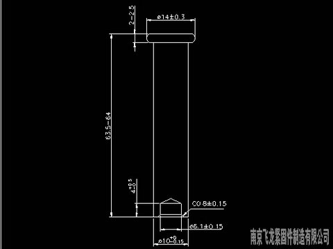 10*61.5平头不锈钢铆钉